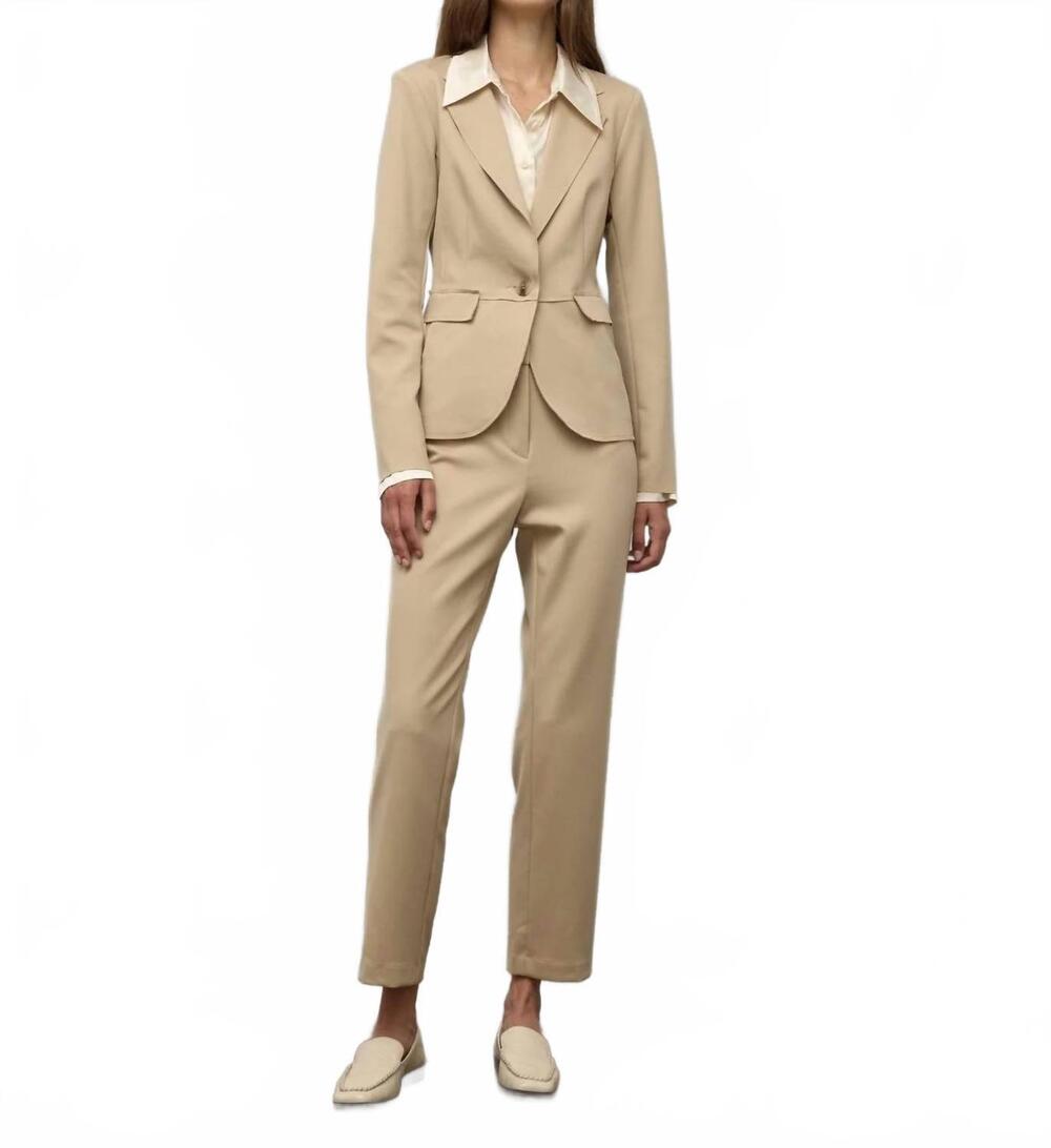 NEW IRIS SETLAKWE slim pant in taupe